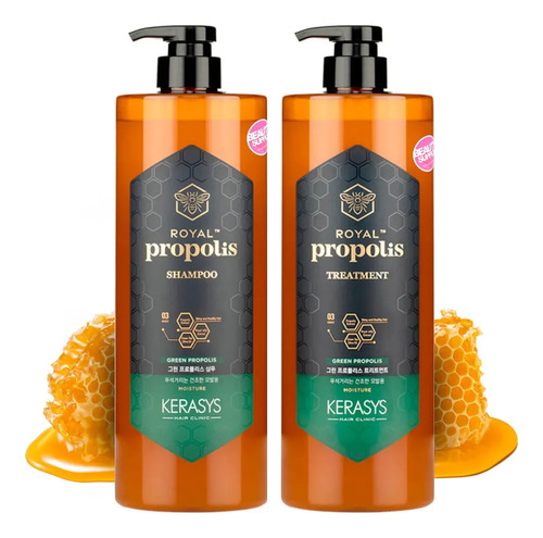 Kit Shampoo Kerasys Royal Propolis Green 1lt + Condicionador