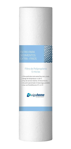 Filtro Polipropileno De 5 Micras Vigahome-mimbral