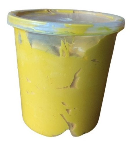 Imagen 3 de 9 de Pinturas Para Serigrafia Plastisol Amarillo Naranja 500gr