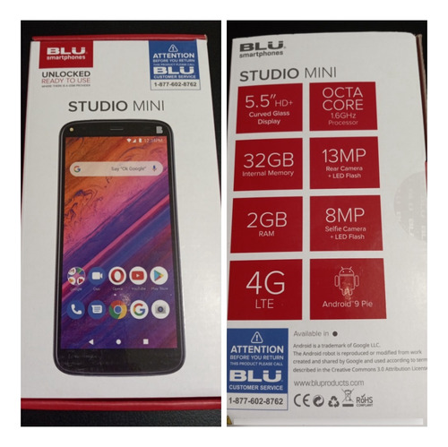 Celular Blu Studio Mini De 32 Gb Y 2ram