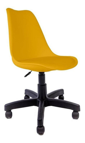 Cadeira Para Escritório Saarinen-empório Tiffany Cor Amarelo