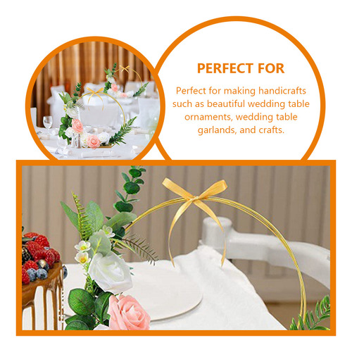 Juego De 2 Aros Florales Para Coronas De Boda