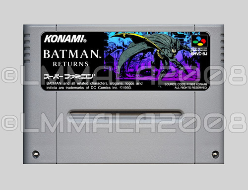 Batman Returns Original Ingles Super Nintendo Snes Linda