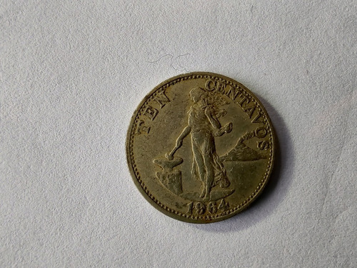 Moneda Filipinas 10 Cents 1964 (x69