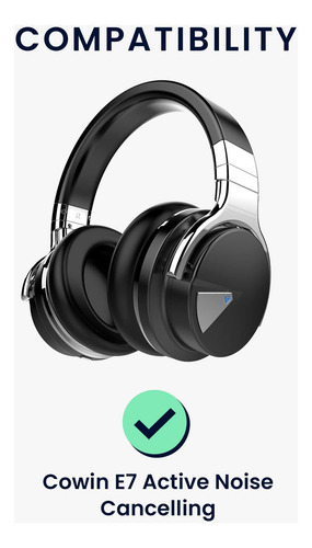 Kwmobile Almohadillas Compatibles Con Cowin E7 Active Noise