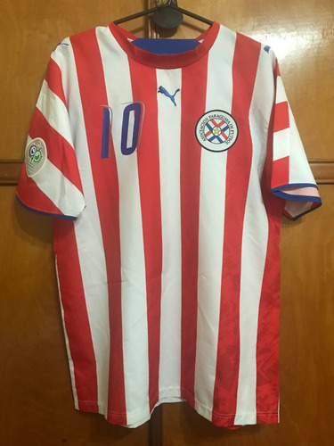 Camiseta Paraguay Alemania 2006 Acuña #10 Independiente Boca