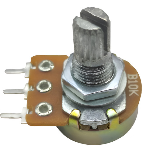 Potenciometro Mini B10k 3 Pin 15mm Carbon Rotativo 50 Piezas