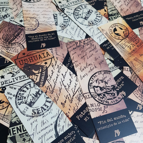 1000 Señaladores Libros 5x15cm 300grs + Diseño Personalizado Blanco Personalizado Cualquier Color