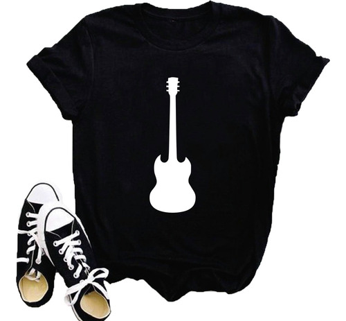 Remera 100% Algodon Guitarra Cuerdas Instrumento Musical #07