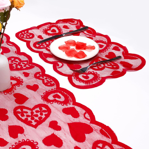 Camino De Mesa Modificado Para El Día De San Valentín, Con D