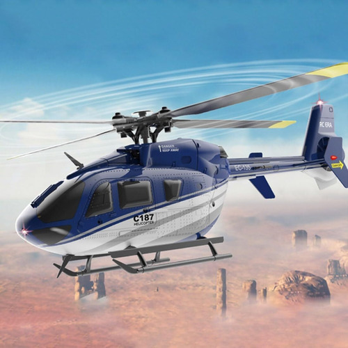 Helicóptero Rc C187 For Adultos 2.4g Rotor Sin Aileron