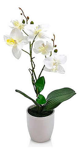Planta Orquídea Artificial Flor Vara Centro Mesa Regalo Deco