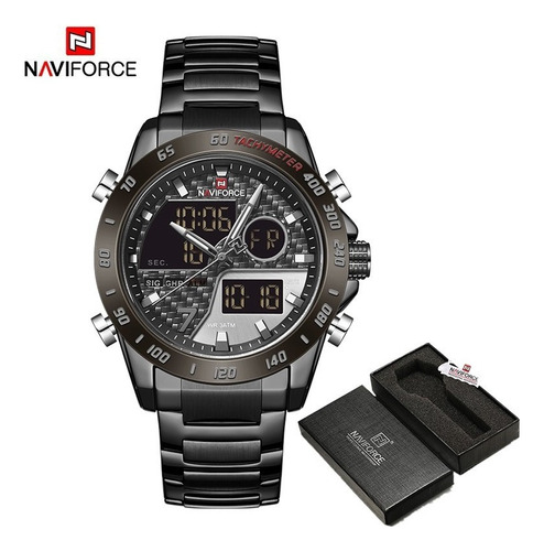 Naviforce Reloj Deportivo De Acero Inoxidable Para Hombre