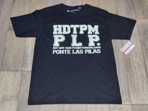 Playera Marca Alcapone Hdtpm Plp Color Negro 