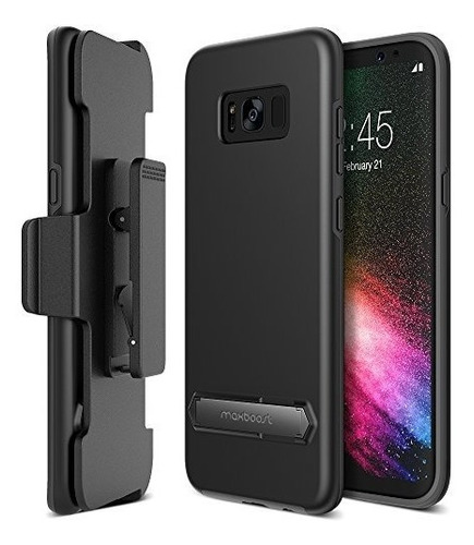 Carcasa Protectora Maxboost P/galaxy S8 C/soporte Y 2 Capas