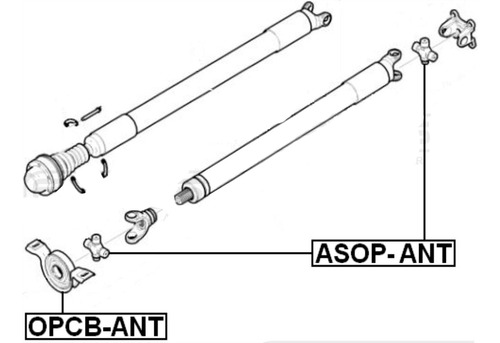Puente Cardan Soporte Chumacera Chevrolet Captiva 30mm