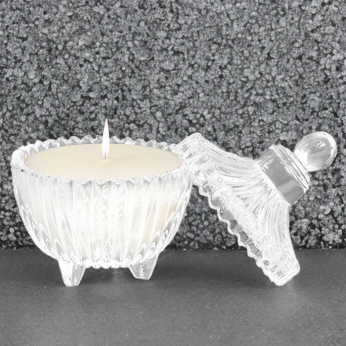 Velas Caramelera Stripes X15 Portavela Vidrio - 10x7 Cms