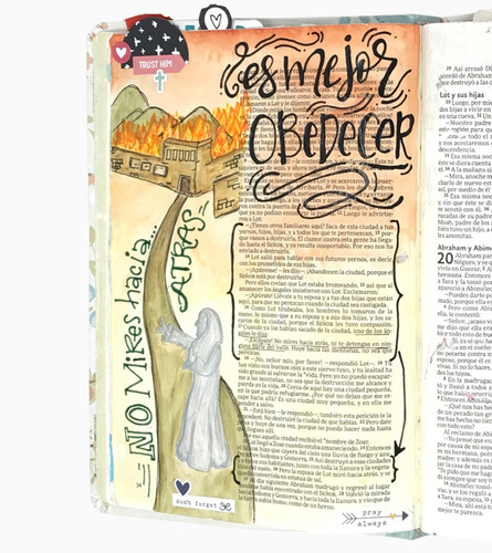 Imagen 9 de 10 de Biblia Nvi Ilustra Tu Fe Imitación Piel Crema Y Pistache