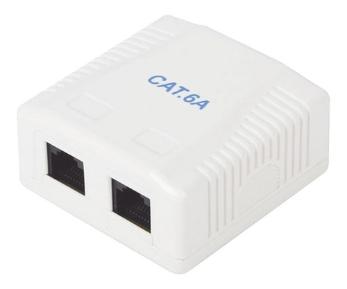 Roseta Con 2 Puerto Keystone, Incluye 2 Jacks Utp Cat6a