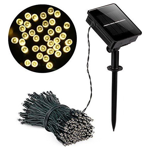 Guirnalda Solar Tiras Led 100 Luces - 23 Metros | Kit Solar