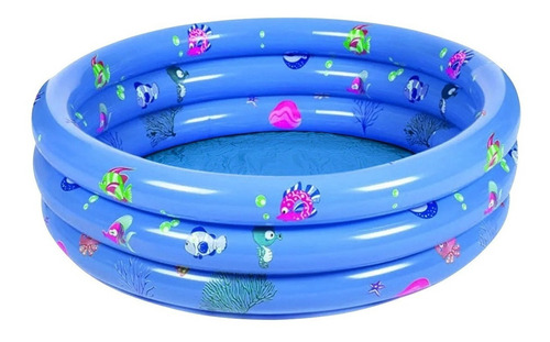 Piscina Inflable Plástico 3 Anillos 100 X 35 Cm