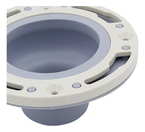 Apt Tubo De Desagüe De Inodoro Con Anillos De Brida Gris -