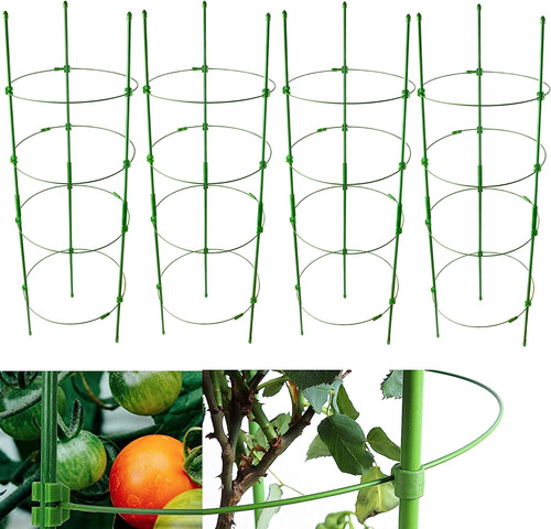 Jaulas Ajustables De Soporte Para Plantas De Tomate De 36 Pu