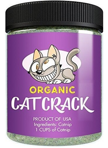 Cat Crack Organico Catnip Mezcla Premium Segura De Nip Impre