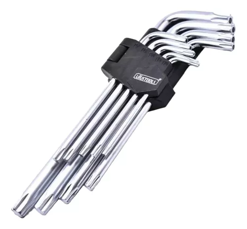 LLAVE TORX 9PZS T10 T50 EN ESTUCHE FORCE