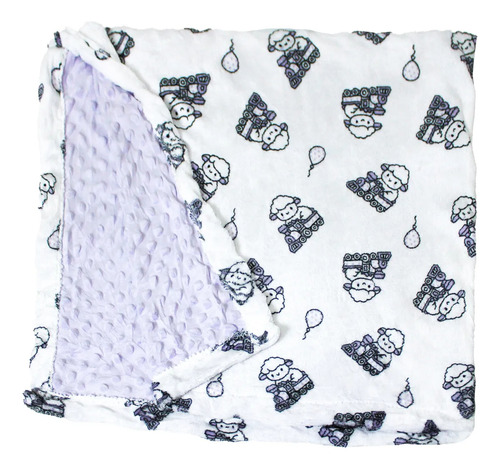 Cobija Para Bebé Calientita Frazada Suave Cobertor Infantil Color Lila Felpa
