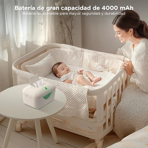 Calentador Toallitas Húmedas Bebés Con Recargable Termostat