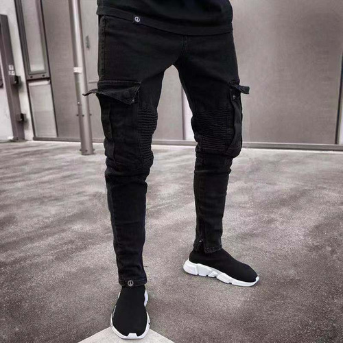 Pantalón Elastizado De Moda De Mezclilla C/cierre, En Oferta