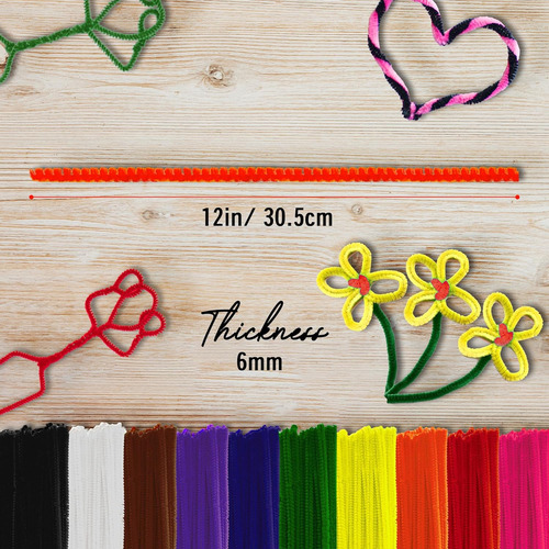 Limpiadores De Pipa- 1000 Pc. Limpiapipas 10 Colores Surt...