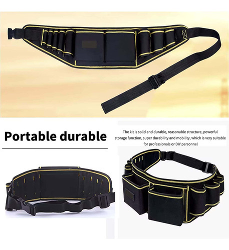 - Riñonera Ajustable Con Cinturón For Herramientas Multiusos