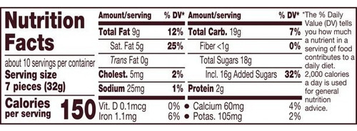Hershey's Kisses Caramelo De Chocolate Con Leche 306gr