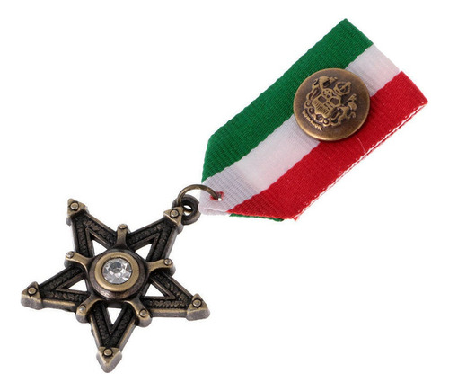 Insignia Militar Broche Pin Forma De Estrella Medalla Cinta