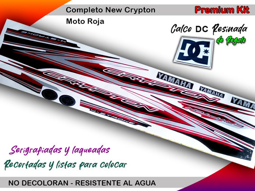 Set Calcos Yamaha New Crypton - Negra