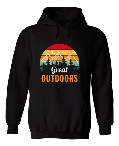 Sudadera Hombre  Hoodie Camping Senderismo Frases 012