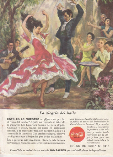 1958 Dos Hojas Coca Cola Publicidad Vintage Refrescos (2)