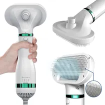 Comprar Secador De Pelo Para Perros Y Gatos | Secador De Pelo 2 En 1 Portátil Y Silencioso Con Cepillo Deslizante De Autolimpieza | Secador De Aseo Profesional Para Mascotas | Temperatura Ajustable