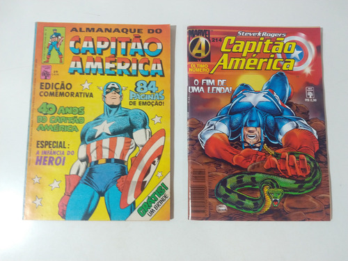 Mega Lote Colecao Especial Capitão America Kit L504c