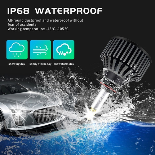 Kit Turboled 360° Para Foco Lupa 16000 Lúmenes H7