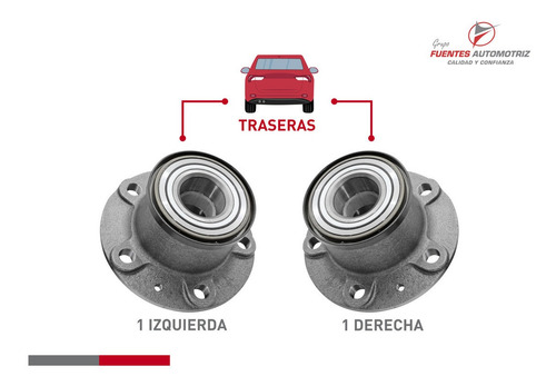 Jgo 2 Maza Bal Rueda Tras Pil Cop Peugeot Manager 2012 C/abs