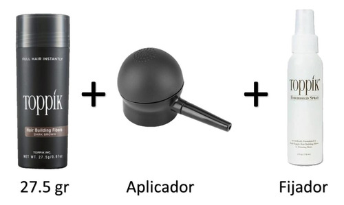 Kit Toppik +aplicador + Fijador