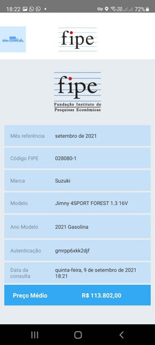 Imagem 5 de 5 de Suzuki Jimny 2021 1.3 Forest 3p