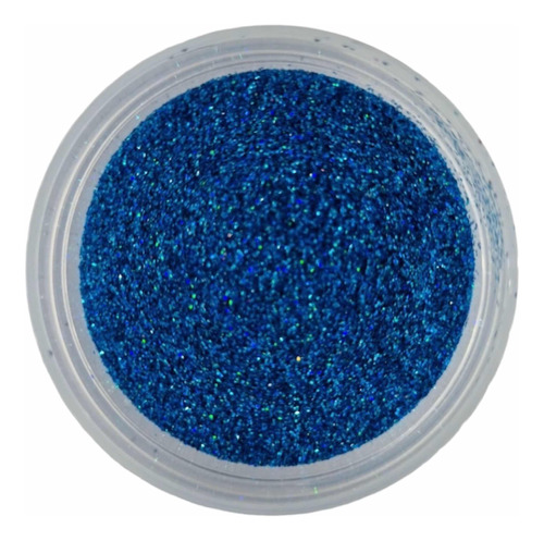 Diamantina Comestible Azul Holográfico Ultra Brillante 10 Gr