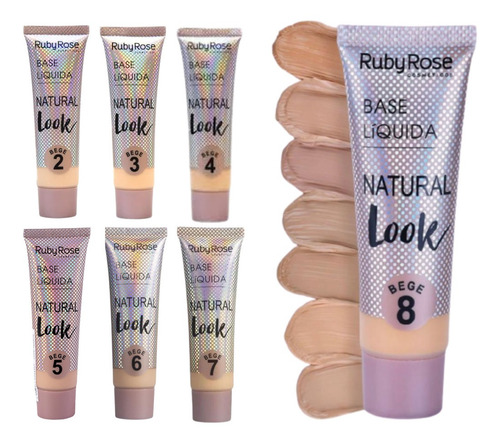 Base Ruby Rose Cor Bege Maquiagem