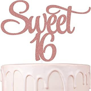 Sweet 16 Adornos Para Tartas De Dieciséis Cumpleaños Para Ni