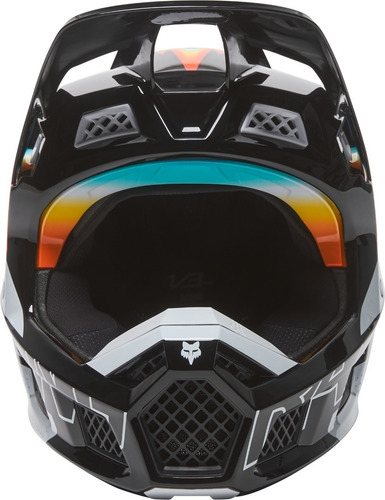 Imagen 4 de 5 de Casco Motocross Fox - V3 Rs Relm #28015 - Black/white