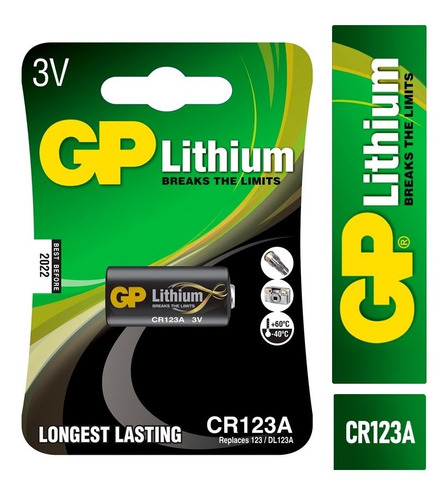 Pila Gp Cr-123 Lithium - Break The Limits